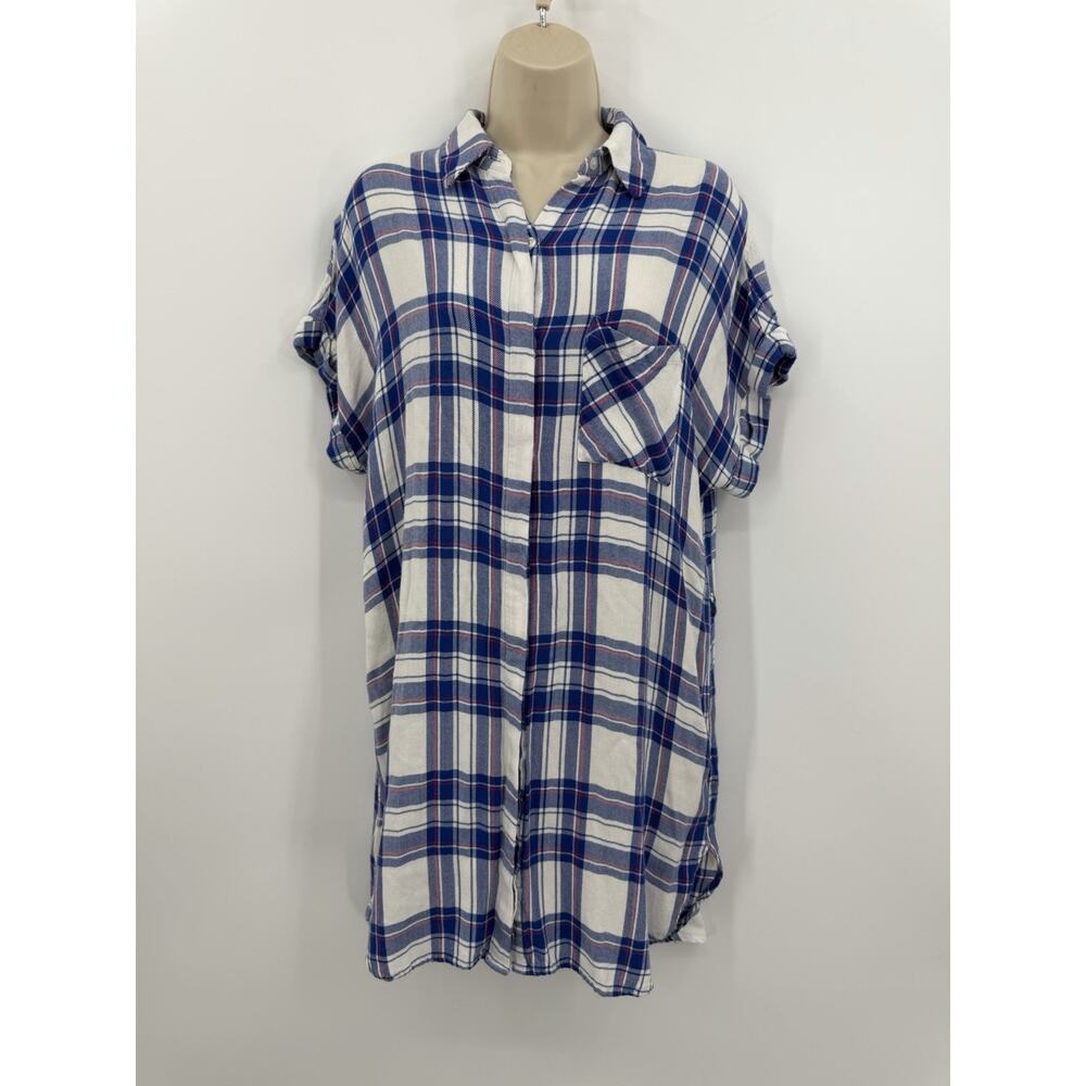 Rails Plaid Sleeveless Dress Tunic Medium